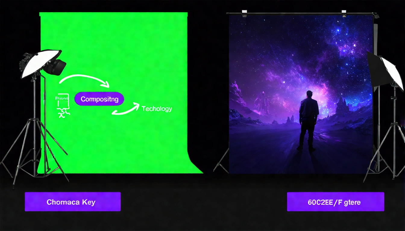 green screen filming compositing 插圖 01